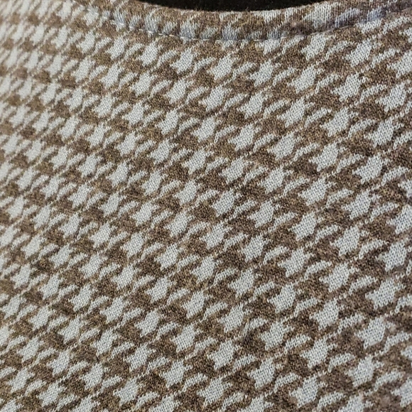 J jill blue houndstooth pullover top 3/4 sleeve - Picture 3 of 6